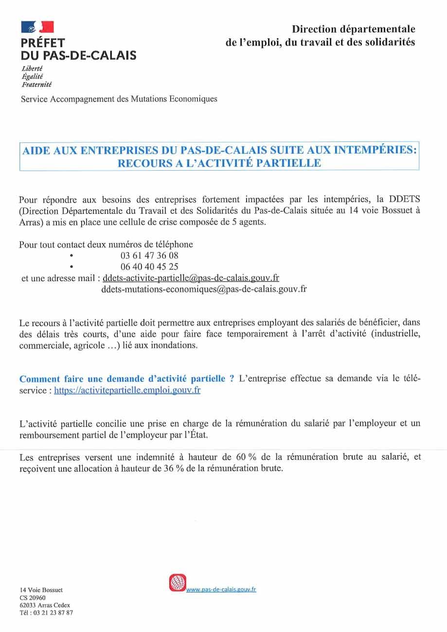 Aide aux entreprises