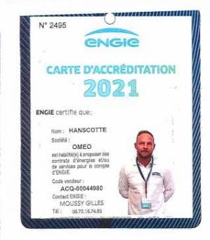 Carte accreditation hanscotte