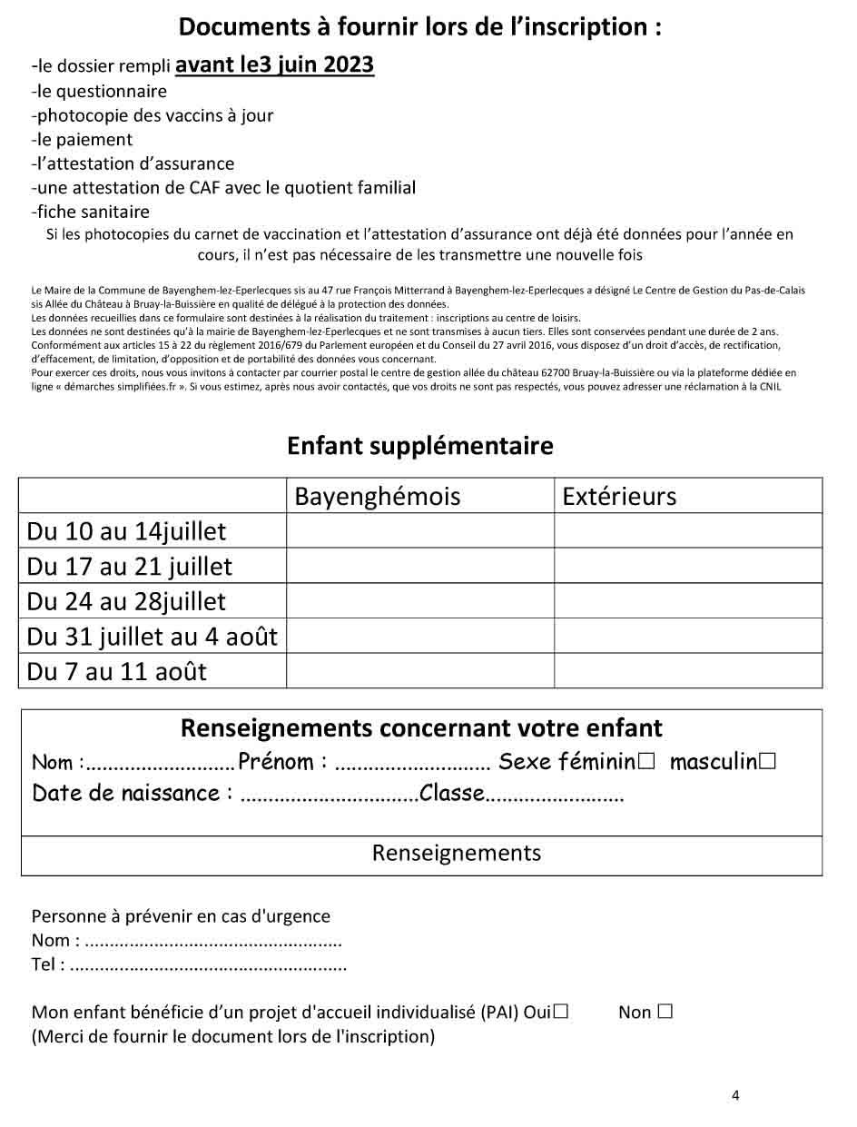 Dossier inscription 4