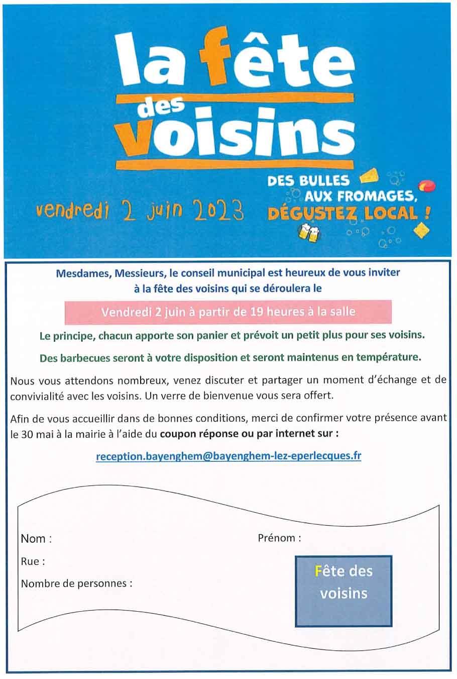Fete des voisins