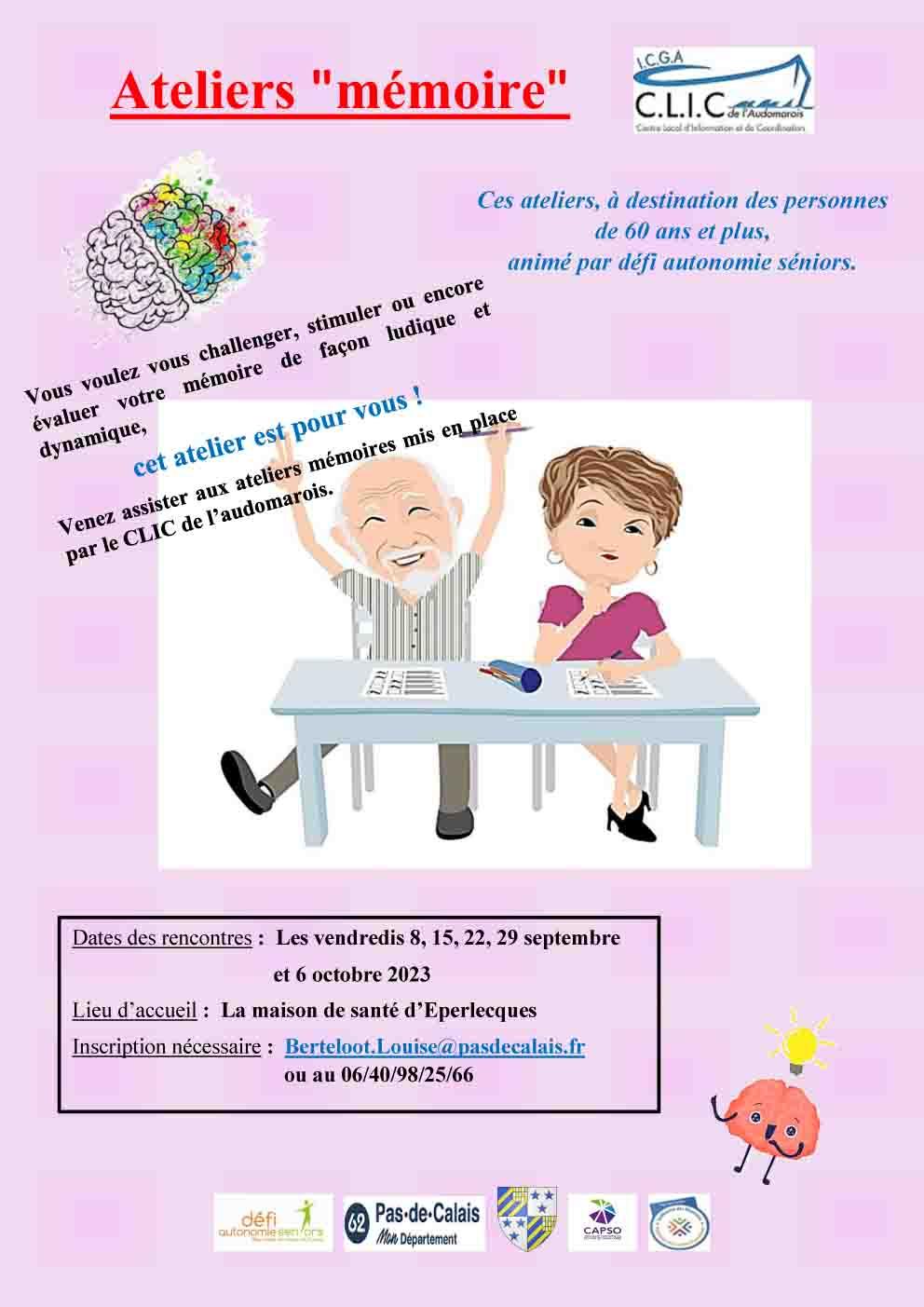 Flyer atelier memoire