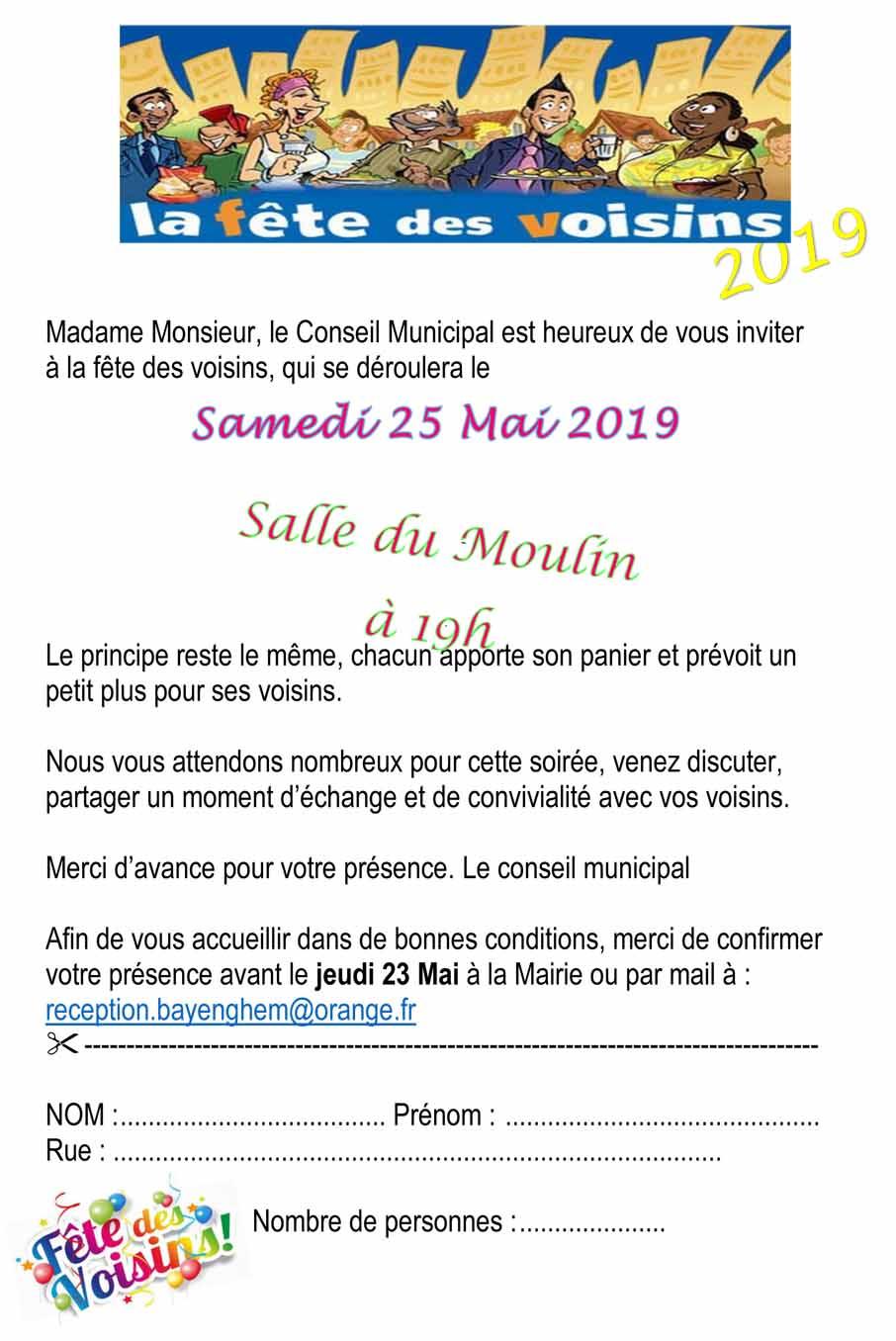 Pubs fete des voisins 2019