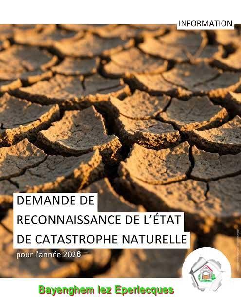 Secheresse 2026 demande de reconnaissance en catastrophe naturelle