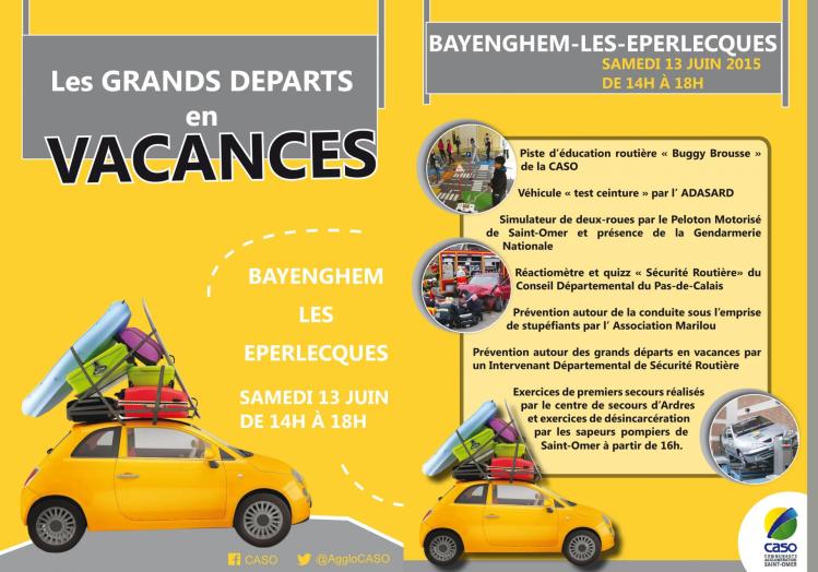 Senbilisation grands departs en vacances