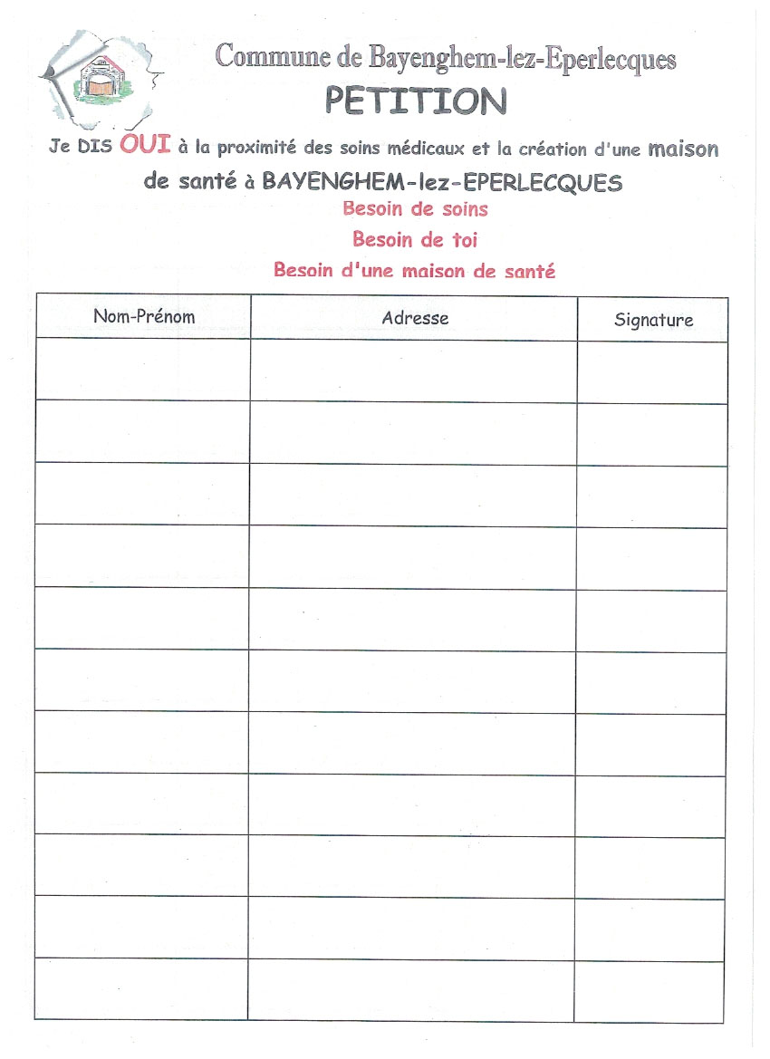 Signer la petition