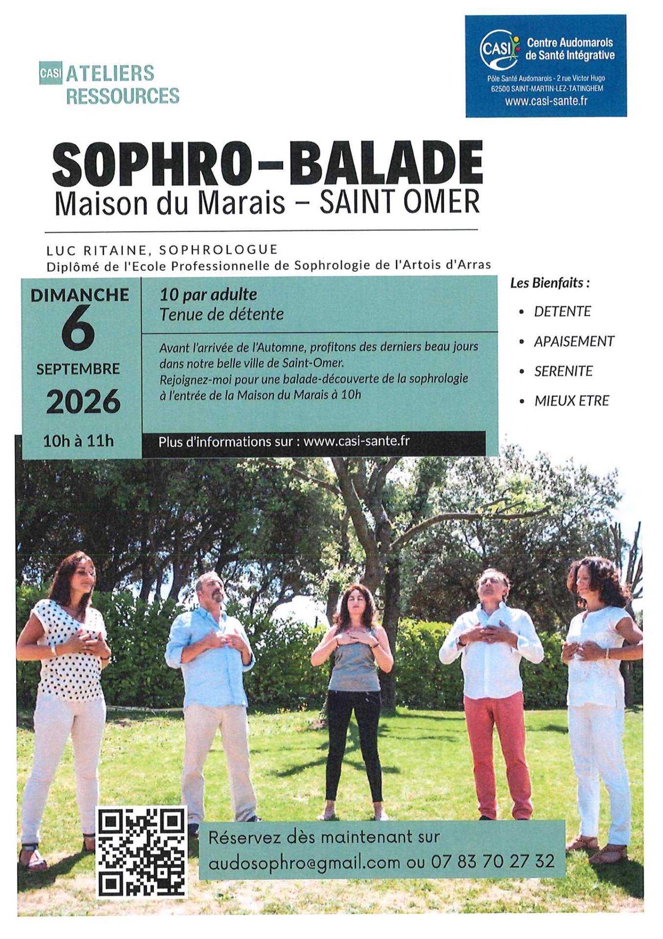 Sophro balade le 6 septembre