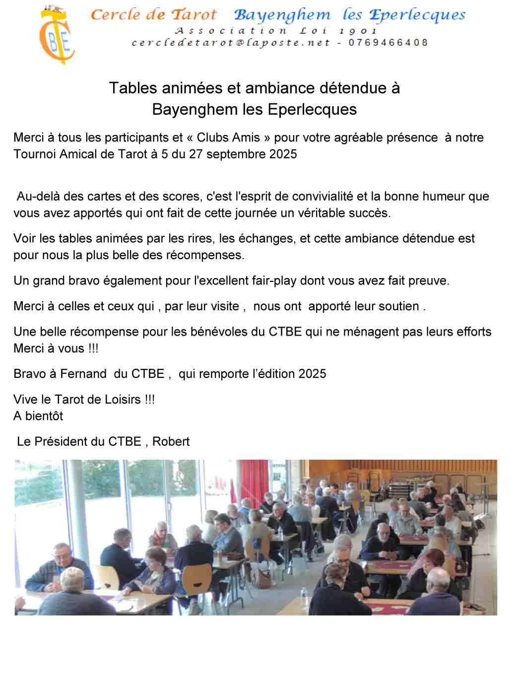 Tournoi sept 25 mairie